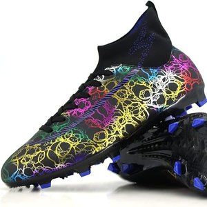 Juzecx | Women's/Men's soccer cleats | Black | Size 9.5 Women/8.5 Men